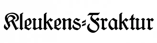 Kleukens-Fraktur  Fuentes Gratis Descargar