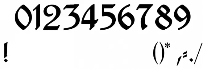 Kleukens-Fraktur Font OTHER CHARS