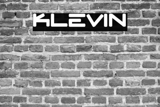 Klevin Font examples