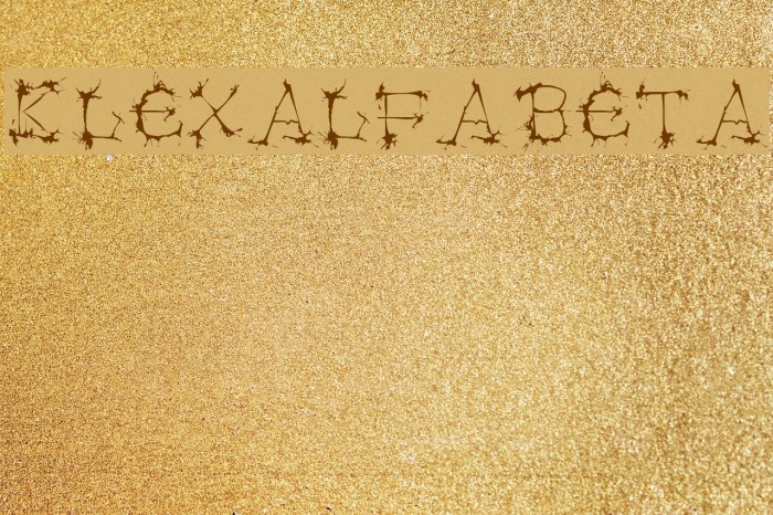Klexalfabeta Font examples