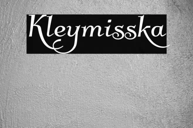 Kleymisska Font examples