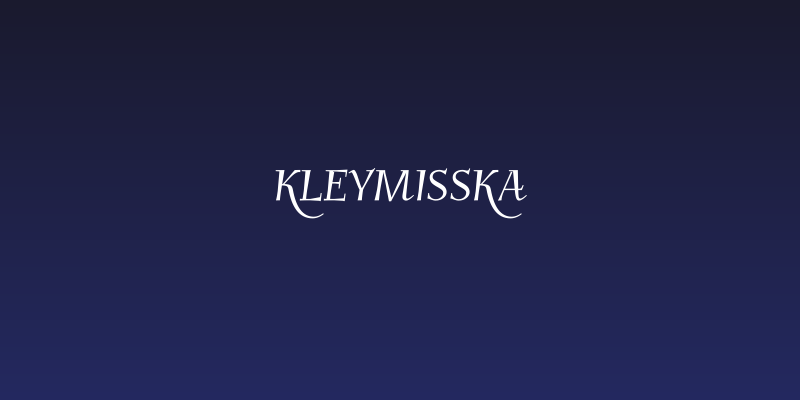Kleymisska Social Header
