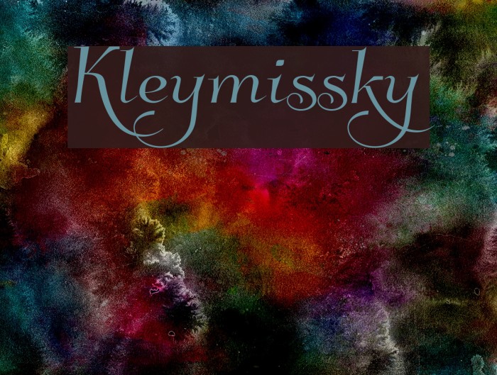Kleymissky Font examples