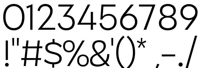 Klik Light Font OTHER CHARS
