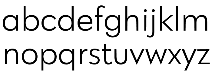 Klik Light Font LOWERCASE