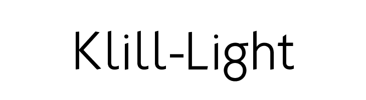 Klill-Light Font