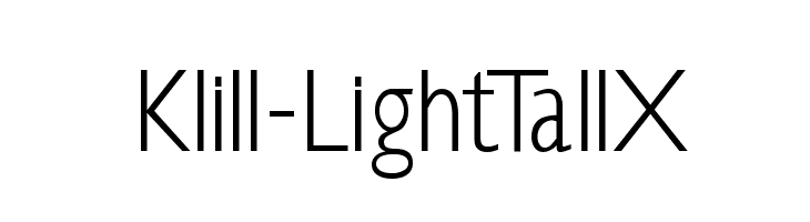 Klill-LightTallX Font