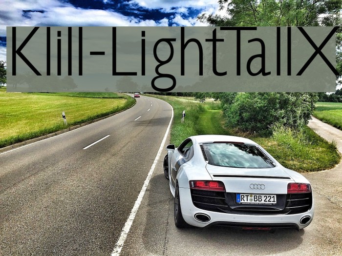 Klill-LightTallX Font examples