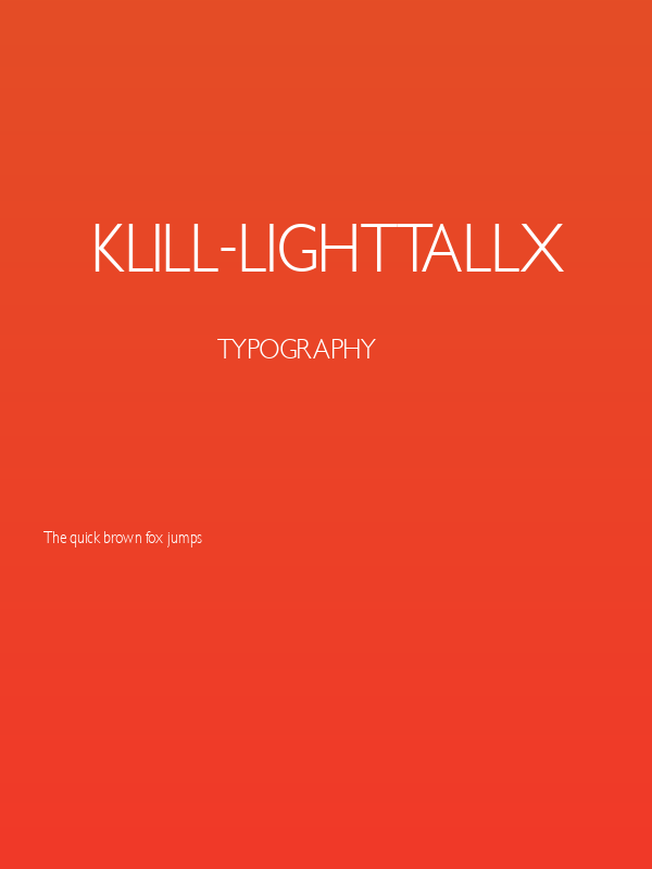 Klill-LightTallX Poster