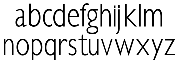 Klill-LightTallX Font LOWERCASE