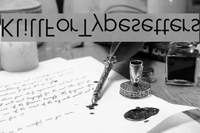 KlillForTypesetters Font examples