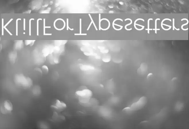 KlillForTypesetters Font examples