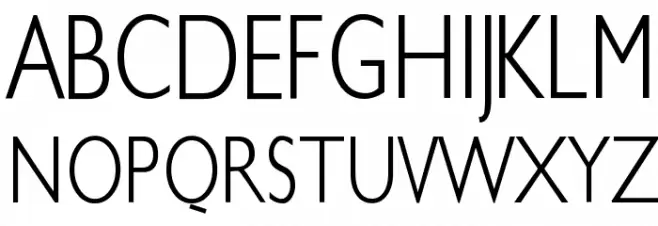 KlillLightCondensed 字体 大写