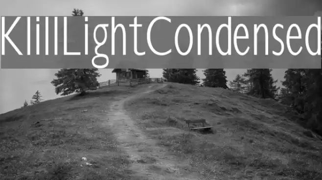 KlillLightCondensed  examples