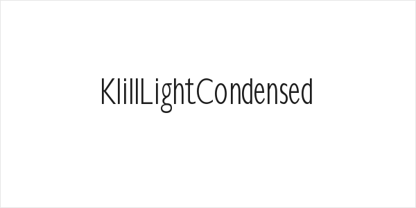 KlillLightCondensed Logo