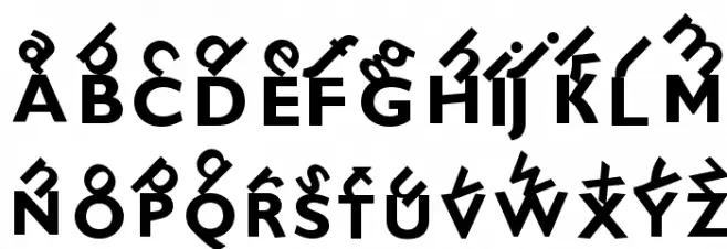 KlillMonograms フォント 大文字