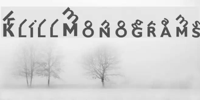 KlillMonograms Шрифта examples