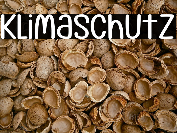 Klimaschutz Font examples