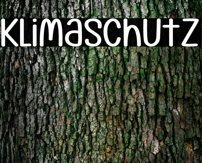 Klimaschutz Font examples