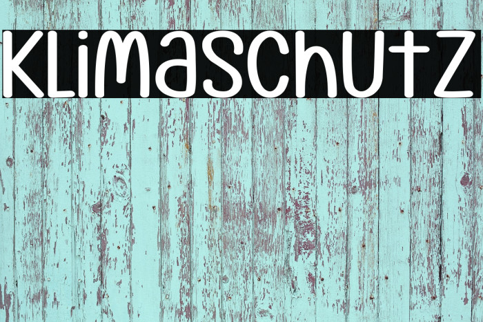 Klimaschutz Font examples
