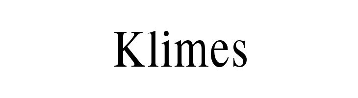 Klimes Font