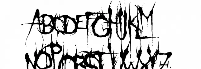 Klinge Death Brush Fuentes MAYÚSCULAS