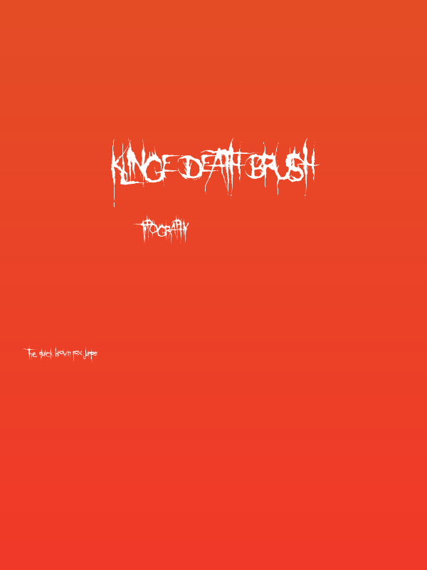 Klinge Death Brush Poster