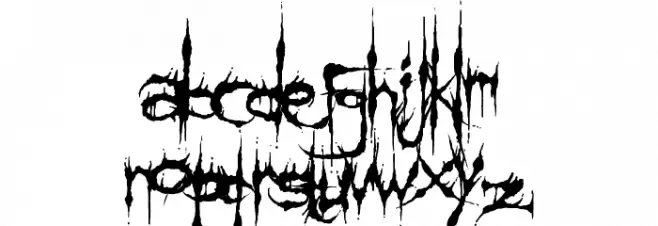 Klinge Death Brush Caratteri MINUSCOLO