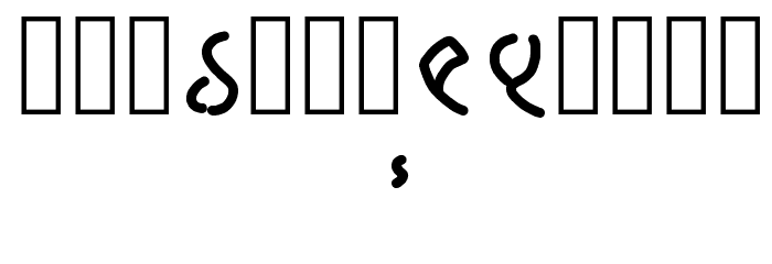 Klingon Hand Regular Font OTHER CHARS