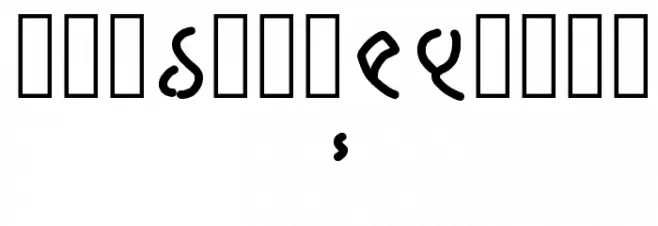 Klingon Hand Regular Font OTHER CHARS