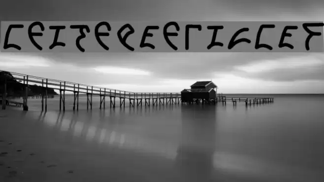 Klingon Hand Regular Font examples