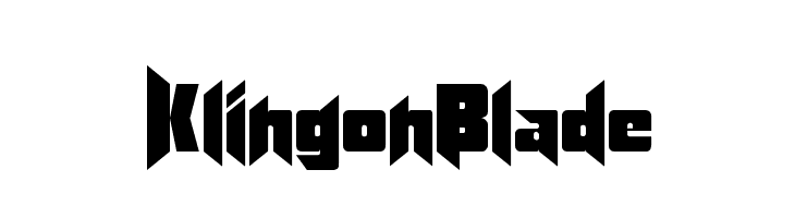 KlingonBlade  नि: शुल्क फ़ॉन्ट्स डाउनलोड