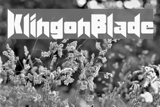 KlingonBlade Fonte examples