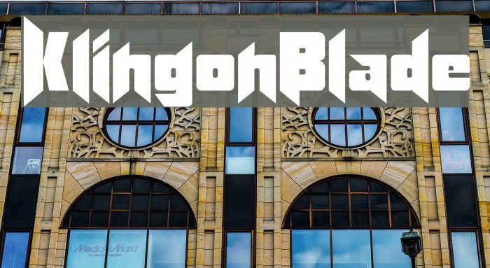 KlingonBlade Fonte examples