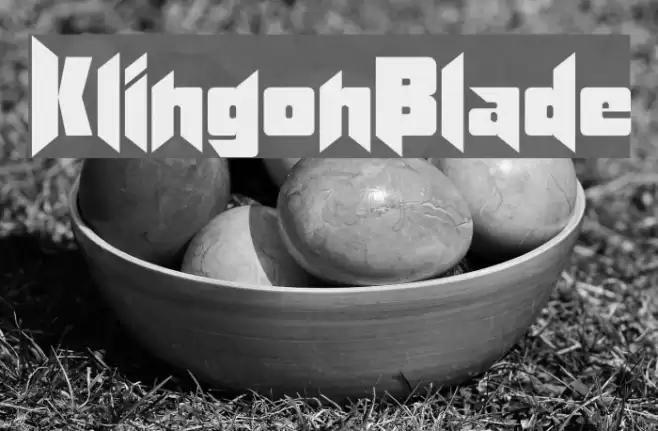 KlingonBlade Fonte examples