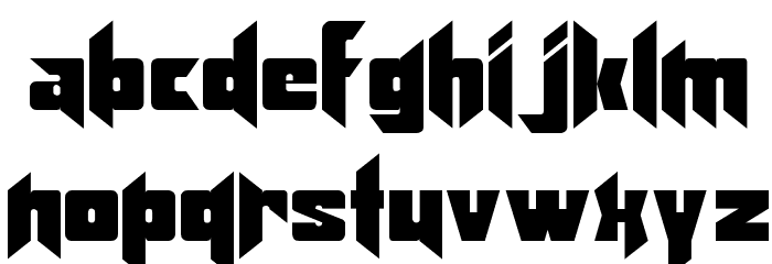 KlingonBlade Fonte MINÚSCULAS