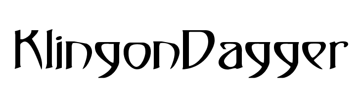 KlingonDagger Font