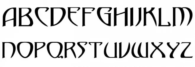 KlingonDagger Schriftart Groß