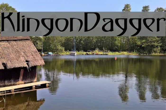 KlingonDagger Font examples