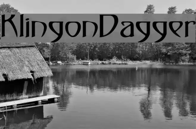 KlingonDagger Font examples