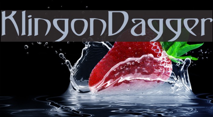 KlingonDagger Font examples