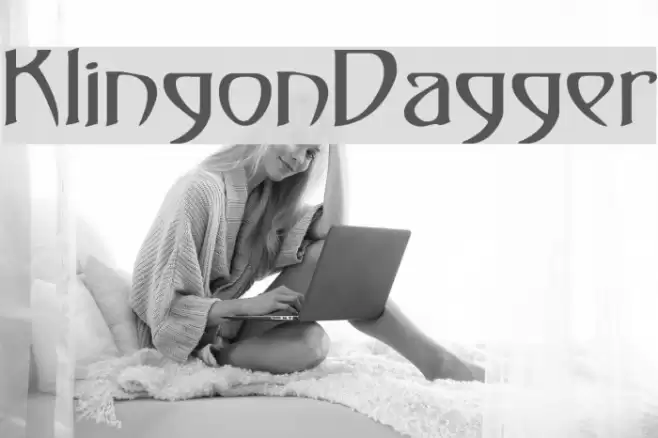 KlingonDagger Font examples