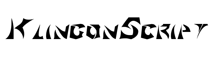 KlingonScript Font