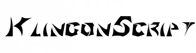 KlingonScript  免费字体下载