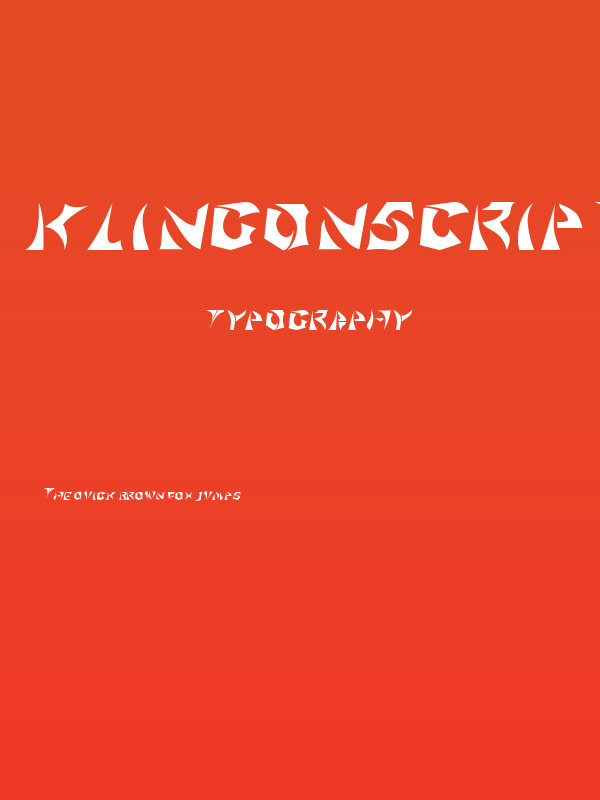 KlingonScript Poster