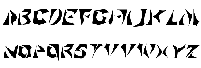 KlingonScript Font LOWERCASE