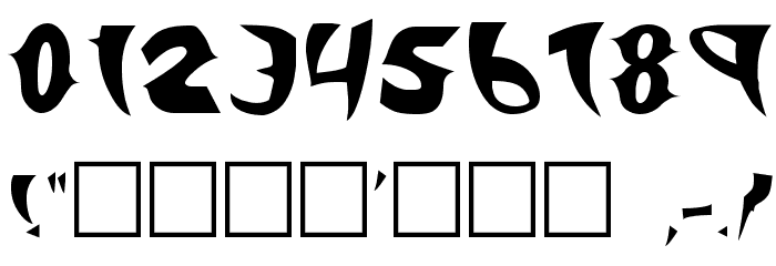 KlingonStilleto Font OTHER CHARS