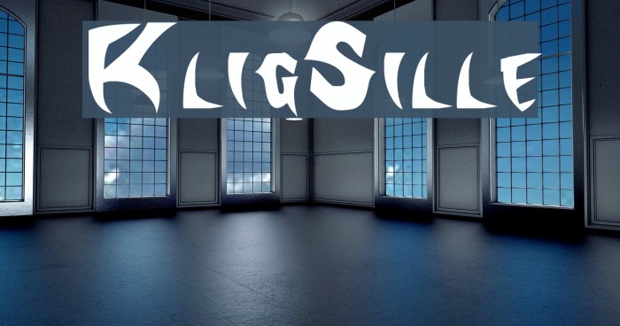 KlingonStilleto Font examples