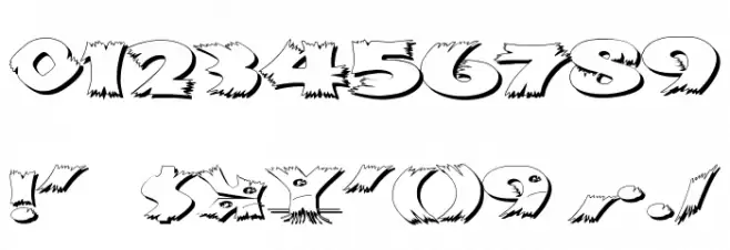 KlitschKOtiquaShadow Font OTHER CHARS