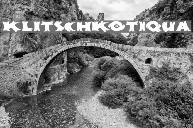 KlitschKOtiqua Шрифта examples